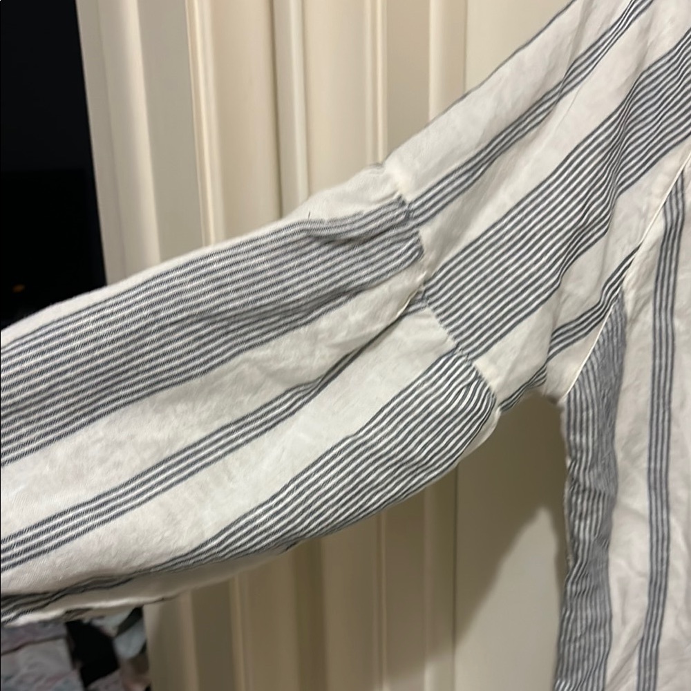 Eddie Bauer Blue and White Striped Dress